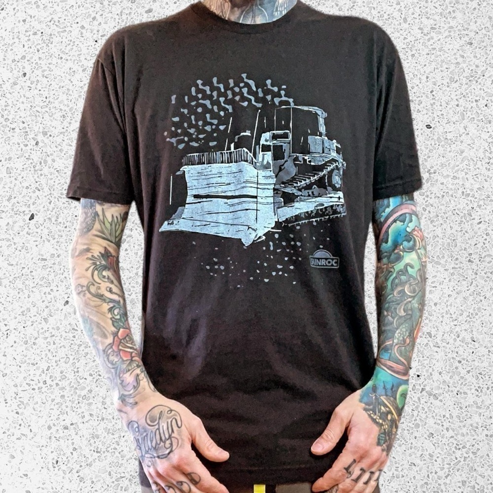 Mens trucker tractor work wear t shirt